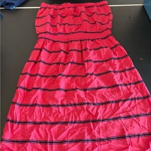 GAP Strapless Dress in Pink and Black
